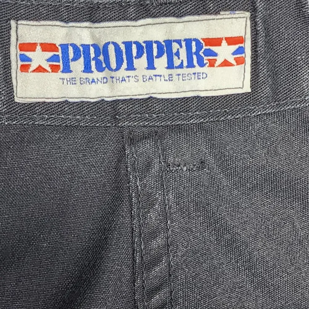 VTG Propper Combat Cargo Pants XL Regular‎ Black Military Tactical Cotton Poly